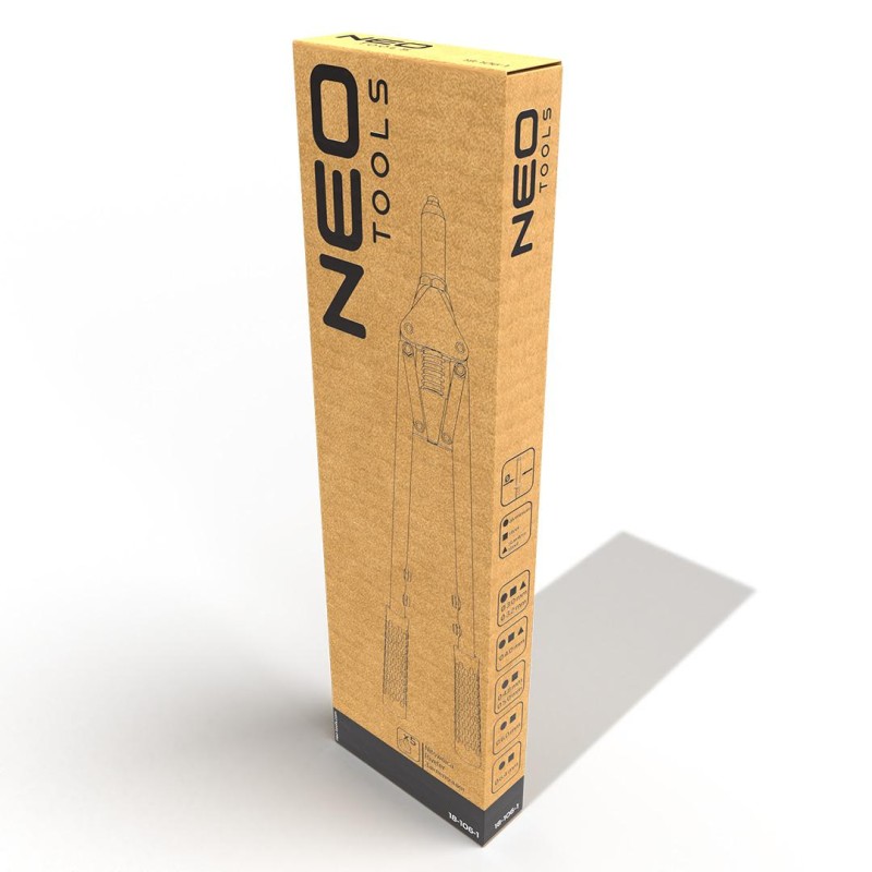 Neo Tools 18-106-1 kézi karos szegecshúzó Cr-V acél testtel 465 mm