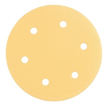 Tépőzáras csiszolópapír 225mm, K120, 5db, 6 lyukakkal az 59G264, 59G265 csiszológéphez. (54H030)