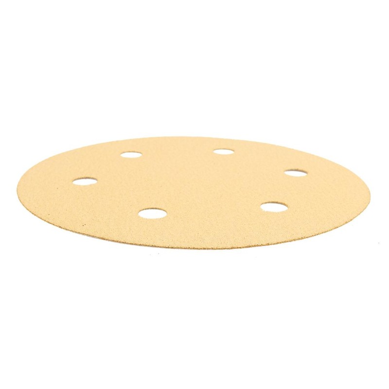 Tépőzáras csiszolópapír 225mm, K120, 5db, 6 lyukakkal az 59G264, 59G265 csiszológéphez. (54H030)