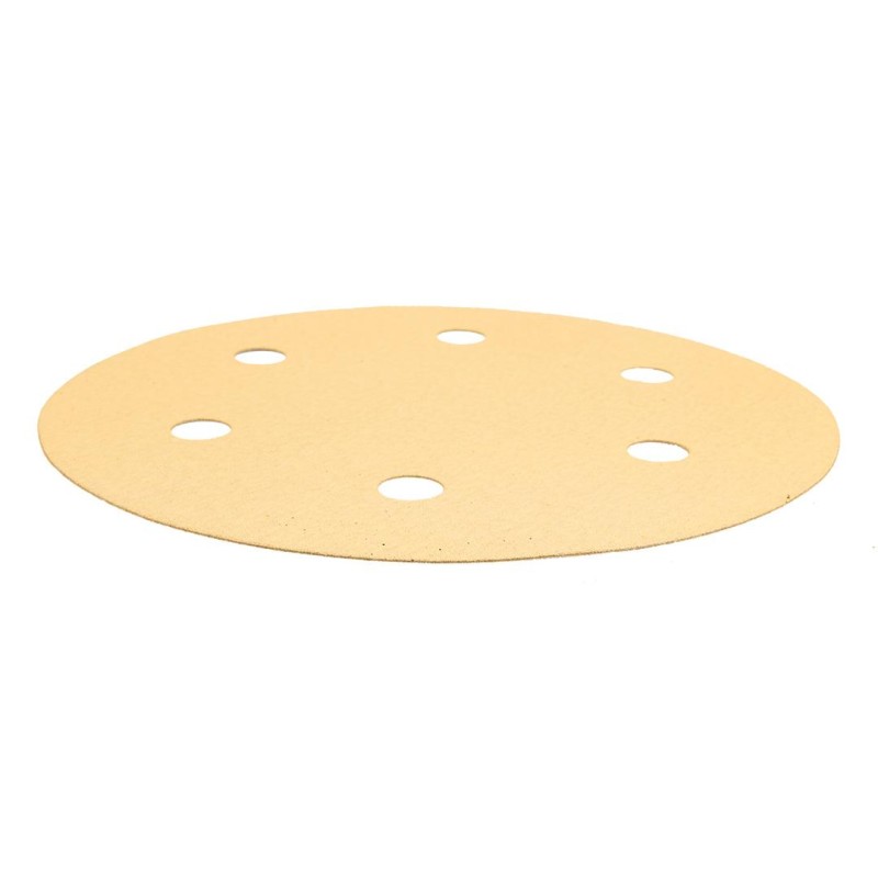 Tépőzáras csiszolópapír 225mm, K180, 5db, 6 lyukakkal az 59G264, 59G265 csiszológéphez. (54H031)