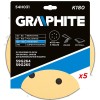 Tépőzáras csiszolópapír 225mm, K180, 5db, 6 lyukakkal az 59G264, 59G265 csiszológéphez. (54H031)