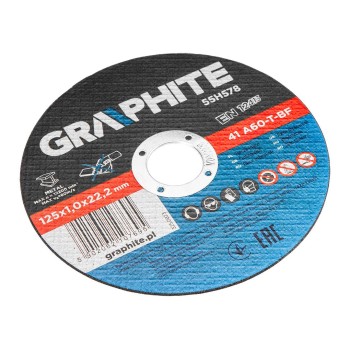 Vágókorong, fémhez, 125 x1x 22.2 mm, 41 A60-T-BF, 10db (55H578) Vágókorong, fémhez, 125 x1x 22.2 mm, 41 A60-T-BF, 10db (55H578)