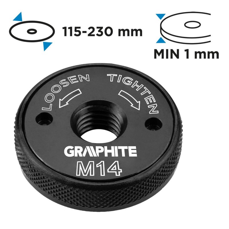 Gyorsrögzítő anya sarokcsiszolókhoz, klikkes, M14 (56H421) Gyorsrögzítő anya sarokcsiszolókhoz, klikkes, M14 (56H421)
