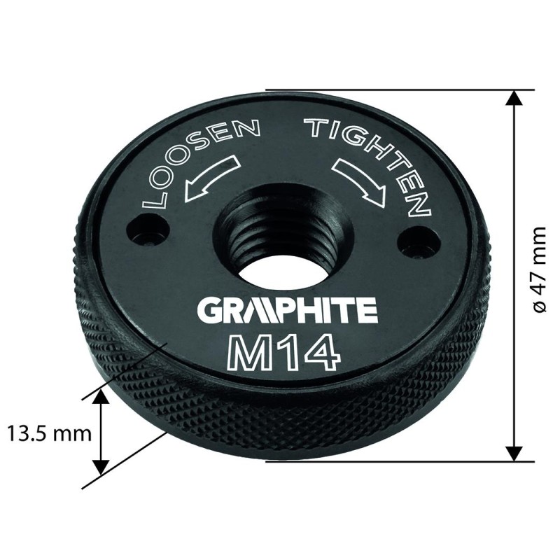 Gyorsrögzítő anya sarokcsiszolókhoz, klikkes, M14 (56H421) Gyorsrögzítő anya sarokcsiszolókhoz, klikkes, M14 (56H421)