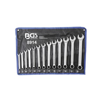 Csillag-villáskulcs-készlet, villás oldal racsnis, 8 - 21 mm, 13 darabos (BGS-8914) Csillag-villáskulcs-készlet, villás oldal racsnis, 8 - 21 mm, 13 darabos (BGS-8914)