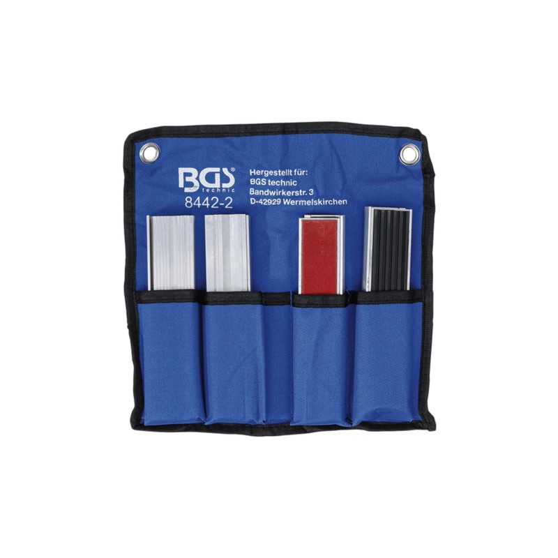 Satuhoz lágy-pofa 150 mm-es betét készlet 8 db-os - mágneses kivitel -BGS Satuhoz lágy-pofa 150 mm-es betét készlet 8 db-os - mágneses kivitel -BGS