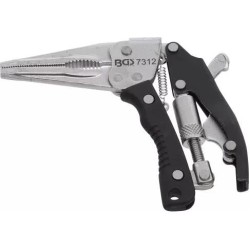 Fogó patent pisztoly formájú speciális hosszú vékony pofa - BGS