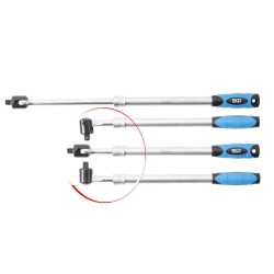 1/2" teleszkópos csukló fejű hajtószár, 450-600 mm (BGS-258)