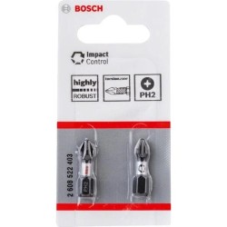 Csavarhúzó bit Impact Control - PH2 x 25 mm x 2db - Bosch (2.608.522.403)