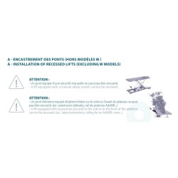 Motorkerékpár szerelő/emelő állvány MAROLOLIFT 1200 HE 600 kg -INGROUND Motorkerékpár szerelő/emelő állvány MAROLOLIFT 1200 HE 600 kg -INGROUND