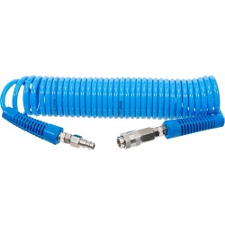 Levegőcső spirál  6 m kék - szerelt -  8 mm - BGS Levegőcső spirál  6 m kék - szerelt -  8 mm - BGS
