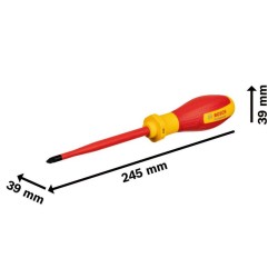 BOSCH Csavarhúzó PZ2 x 125 mm 1000 V-ig szigetelt