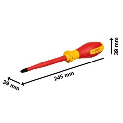 BOSCH Csavarhúzó PZ3 x 125 mm 1000 V-ig szigetelt BOSCH Csavarhúzó PZ3 x 125 mm 1000 V-ig szigetelt