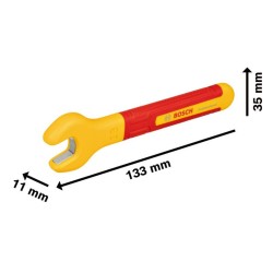BOSCH Villáskulcs 13 mm / 135 mm 1000 V-ig szigetelt CrV BOSCH Villáskulcs 13 mm / 135 mm 1000 V-ig szigetelt CrV