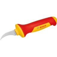 BOSCH Kábelcsupaszító sarlókés 190 mm 1000 V-ig szigetelt S2 acélból BOSCH Kábelcsupaszító sarlókés 190 mm 1000 V-ig szigetelt S2 acélból