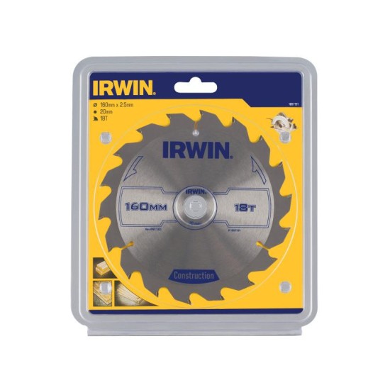 IRWIN Fűrésztárcsa fához 160 x 20 mm / 18T