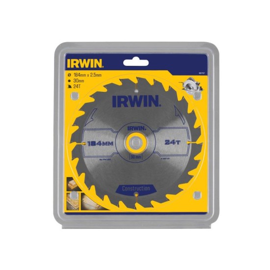 IRWIN Fűrésztárcsa fához 184 x 30 mm / 24T