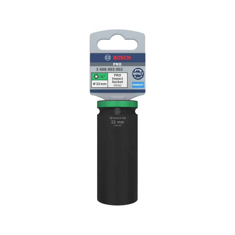 BOSCH PRO Hosszú gépi dugókulcs 1/2'' 22 mm CrMo
