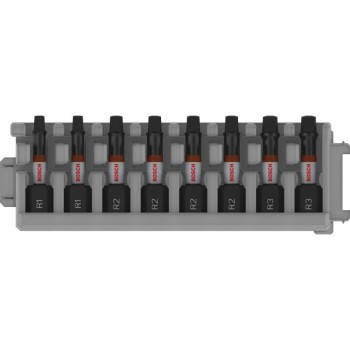 BOSCH PRO Impact bithegy készlet 8 részes R1 - R3 x 25 mm Robertson 1/4'' Hex