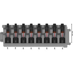 BOSCH PRO Impact bithegy készlet 8 részes R1 - R3 x 25 mm Robertson 1/4'' Hex BOSCH PRO Impact bithegy készlet 8 részes R1 - R3 x 25 mm Robertson 1/4'' Hex