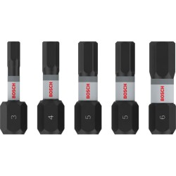 BOSCH PRO Impact bithegy készlet 5 részes 25 mm (H3/H4/H5x2/H6) 1/4'' Hex BOSCH PRO Impact bithegy készlet 5 részes 25 mm (H3/H4/H5x2/H6) 1/4'' Hex