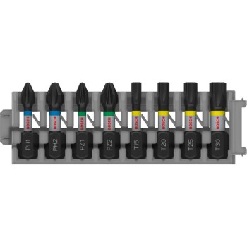 BOSCH PRO Impact bithegy készlet 8 részes 25m (PH1/PH2/PZ1/PZ2/T15/T20/T25/T30) 1/4'' Hex
