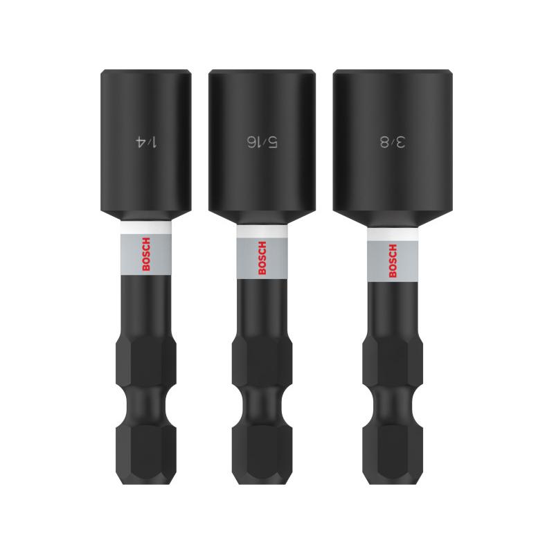 BOSCH PRO Impact csavarbehajtó 3 részes 50 mm (1/4'' / 5/16'' /  3/8'') 1/4'' Hex