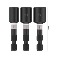 BOSCH PRO Impact csavarbehajtó 3 részes 50 mm (1/4'' / 5/16'' /  3/8'') 1/4'' Hex BOSCH PRO Impact csavarbehajtó 3 részes 50 mm (1/4'' / 5/16'' /  3/8'') 1/4'' Hex