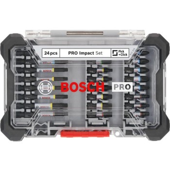 BOSCH PRO Impact bithegy készlet 24 részes 1/4'' Hex