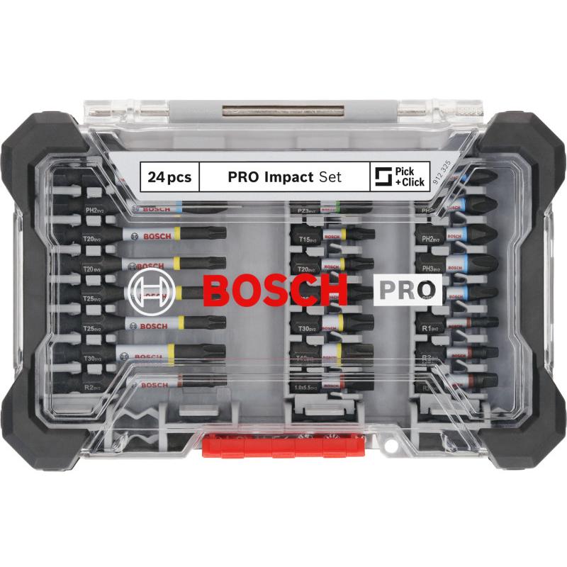BOSCH PRO Impact bithegy készlet 24 részes 1/4'' Hex
