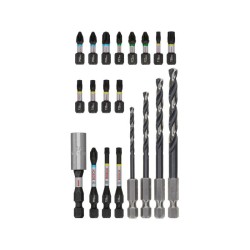 BOSCH PRO Impact bithegy és csigafúró készlet 20 részes 1/4'' Hex BOSCH PRO Impact bithegy és csigafúró készlet 20 részes 1/4'' Hex