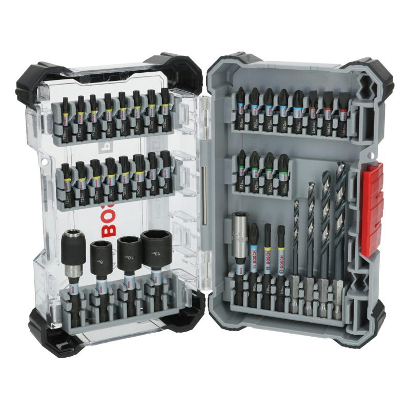 BOSCH PRO Impact bithegy és csigafúró készlet 40 részes 1/4'' Hex