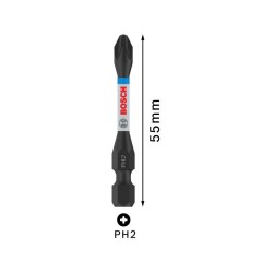 BOSCH PRO Impact bithegy PH2 x 55 mm 1/4'' Hex (5 db) BOSCH PRO Impact bithegy PH2 x 55 mm 1/4'' Hex (5 db)