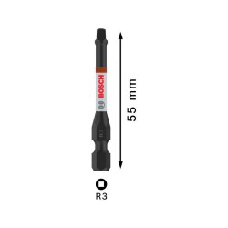 BOSCH PRO Impact bithegy R3 x 55 mm 1/4'' Hex Robertson (2 db) BOSCH PRO Impact bithegy R3 x 55 mm 1/4'' Hex Robertson (2 db)