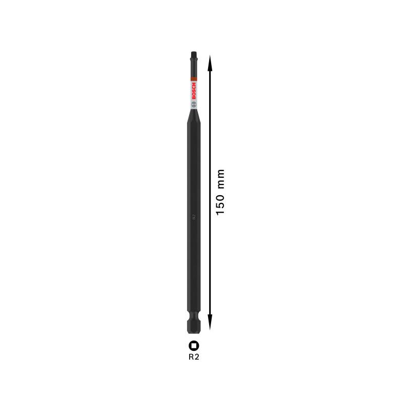 BOSCH PRO Impact bithegy R2 x 150 mm 1/4'' Hex Robertson