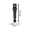 BOSCH PRO Dugókulcs adapter 50mm 1/4'' Hex -> 3/8'' négyszög