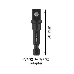 BOSCH PRO Dugókulcs adapter 50mm 1/4'' Hex -> 3/8'' négyszög BOSCH PRO Dugókulcs adapter 50mm 1/4'' Hex -> 3/8'' négyszög