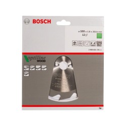 BOSCH Fűrésztárcsa fához 160 x 20/16 x 1,8 mm / 12T Optiline Wood ATB BOSCH Fűrésztárcsa fához 160 x 20/16 x 1,8 mm / 12T Optiline Wood ATB