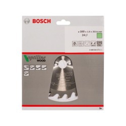 BOSCH Fűrésztárcsa fához 160 x 20/16 x 1,8 mm / 24T Optiline Wood ATB BOSCH Fűrésztárcsa fához 160 x 20/16 x 1,8 mm / 24T Optiline Wood ATB