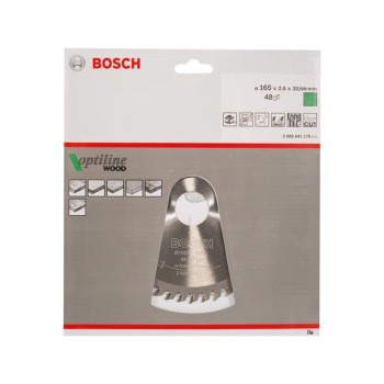 BOSCH Fűrésztárcsa fához 165 x 30/20 x 2,6 mm / 48T Optiline Wood ATB BOSCH Fűrésztárcsa fához 165 x 30/20 x 2,6 mm / 48T Optiline Wood ATB