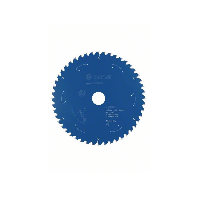 BOSCH Fűrésztárcsa fához 216 x 30 x 1,7 mm / 48T Expert for Wood