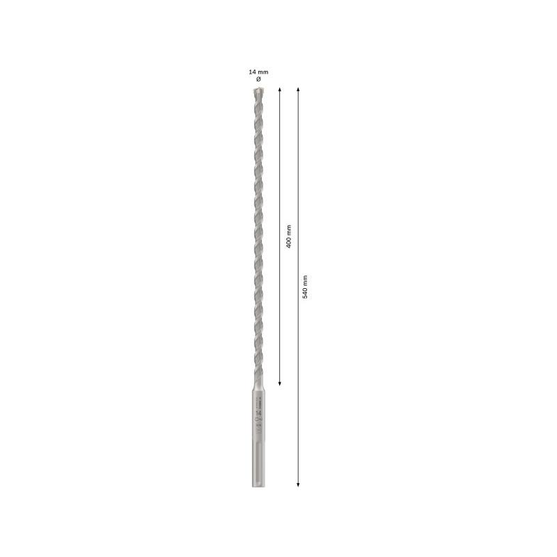 BOSCH Kőzetfúró 14 x 540/400 négyélű SDS-Max-4