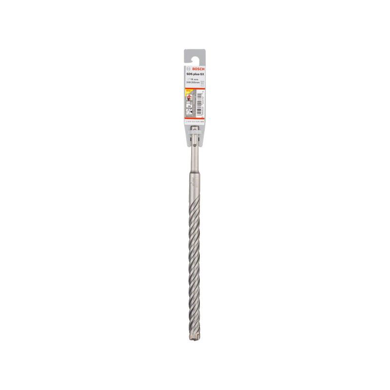 BOSCH 5X Kőzetfúró 16 x 260/200 mm négyélű SDS-Plus