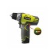 RYOBI Akkus fúrócsavarozó készlet R12DD-220SA31 (2 x 2,0 Ah akku + töltő)