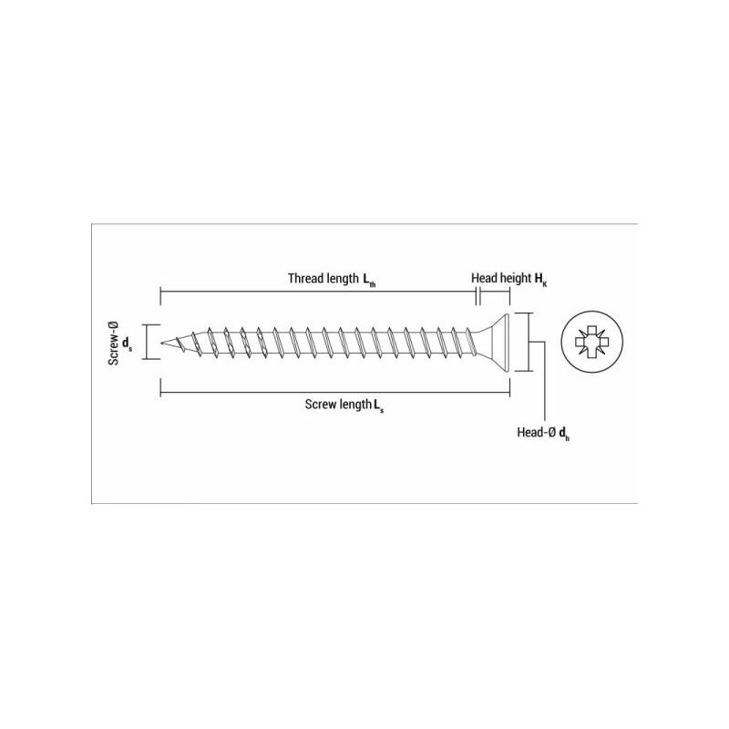 CELO VELOX faforgácslap csavar 6,0 x 70 mm, teljes menetes, PZ, sárga cink (80 db)