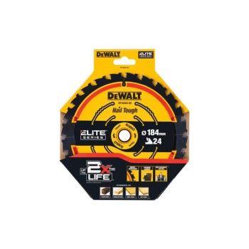 DEWALT EXTREME Fűrésztárcsa fához 184 x 16 x 1,65 mm / 24T