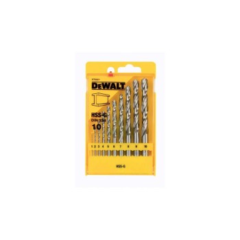 DEWALT Csigafúró készlet 10 részes HSS-G DIN 338 (1,0 - 10 mm)