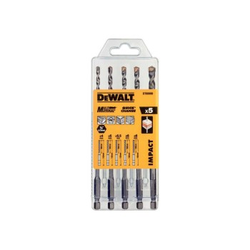 DEWALT Kőzetfúró készlet 5 részes 1/4'' bit befogással (4 -8 mm)