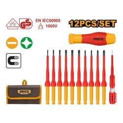 INGCO Szigetelt csavarhúzó készlet 12 részes 1000 V-ig szigetelt