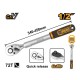 INGCO Racsnis hajtószár 1/2'' 340-450 mm 72T teleszkópos CrV